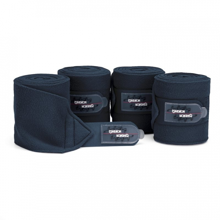 Fleece Bandages 4-pack Navy in the group Horse Tack / Leg Protection / Bandages at Equinest (610000_M_r)