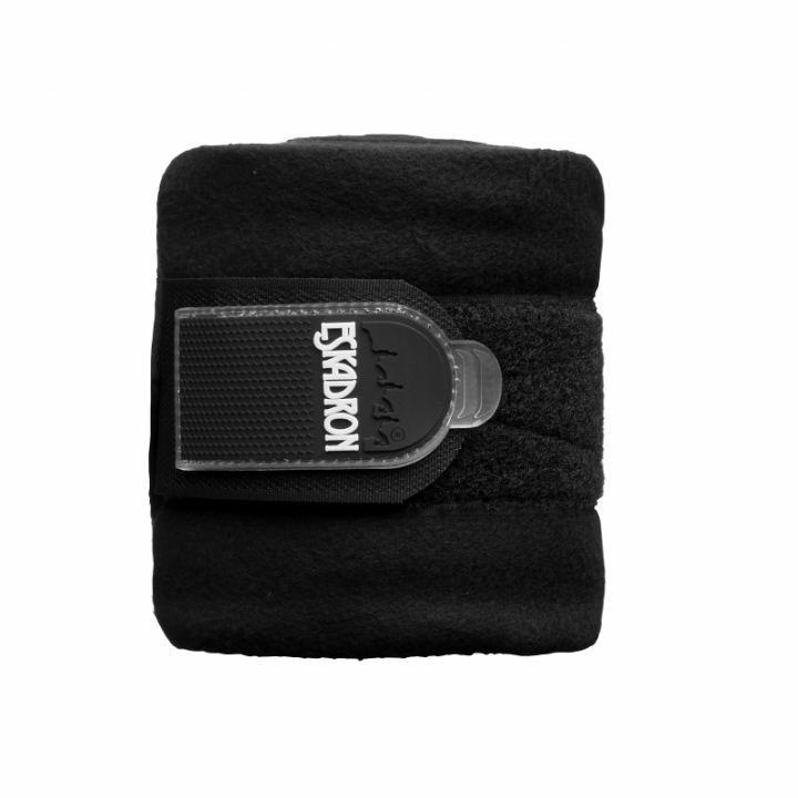 Fleece Bandages 4-pack Black in the group Horse Tack / Leg Protection / Bandages at Equinest (610000_S_r)