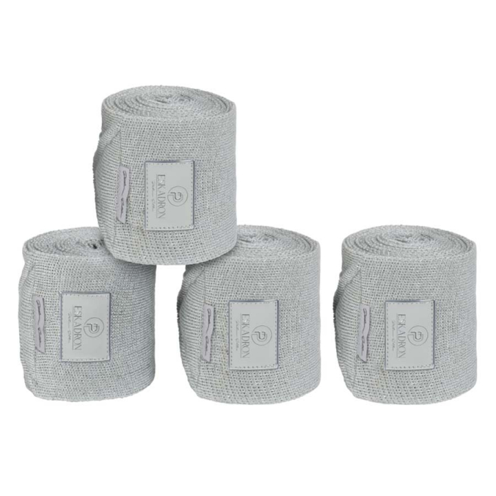 Acrylic Lurex Leg Wraps 4-pack Light Grey in the group Horse Tack / Leg Protection / Bandages at Equinest (614039200150GR)