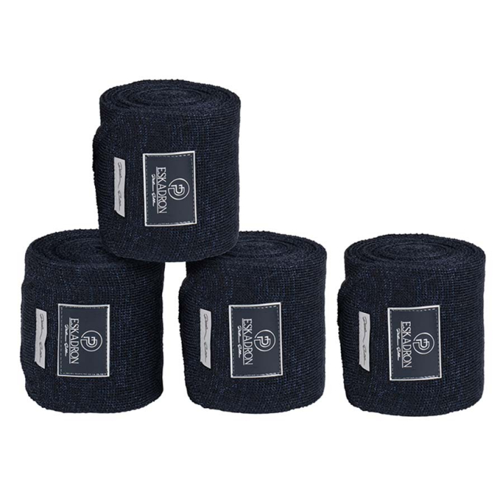 Acrylic Lurex Leg Wraps 4-pack Navy in the group Horse Tack / Leg Protection / Bandages at Equinest (614039200150NA)