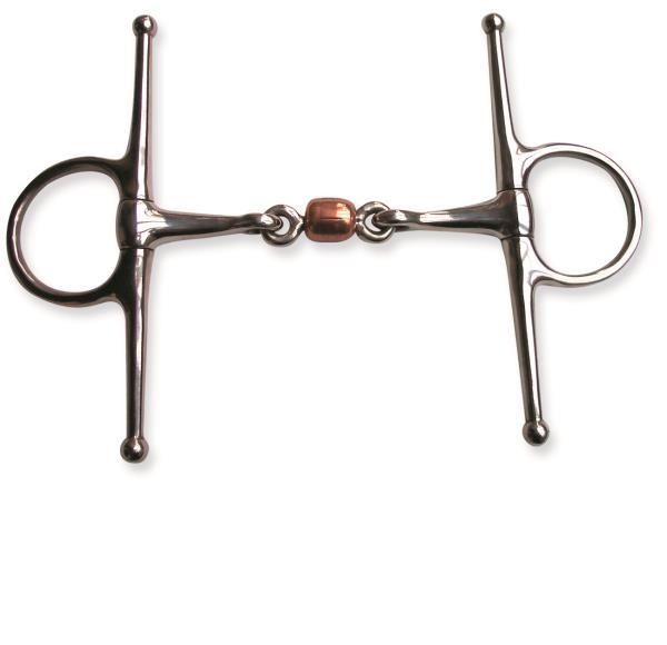 Full Cheek Bit with Copper Roll 135mm in the group Horse Tack / Bits / Full-Cheek Bits at Equinest (642-1-1)
