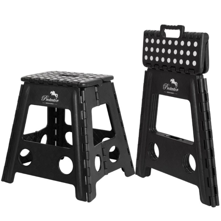 Folding Stable Stool Anti-Slip Black in the group Stable & Paddock / Stable Supplies & Yard Equipment / Stable Stools & Mounting Blocks at Equinest (651311BA)