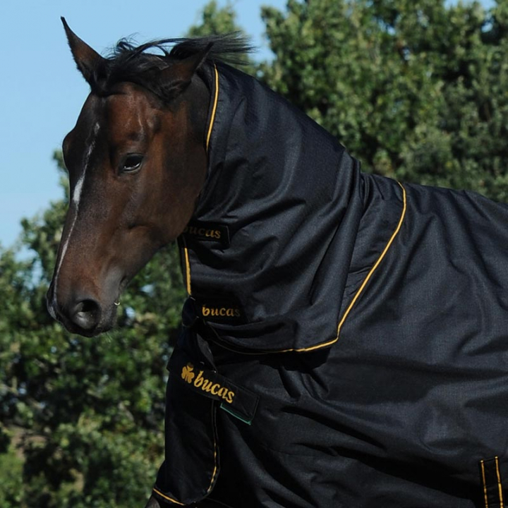 Neck Irish Combi Neck 50g Black/Gold in the group Horse Rugs / Horse Rug Accessories / Neck Covers at Equinest (68305-22_S_r)