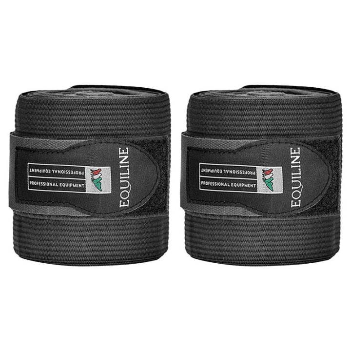 Work Bandage Elastic/Fleece 2-pack Black in the group Horse Tack / Leg Protection / Bandages at Equinest (7010063)