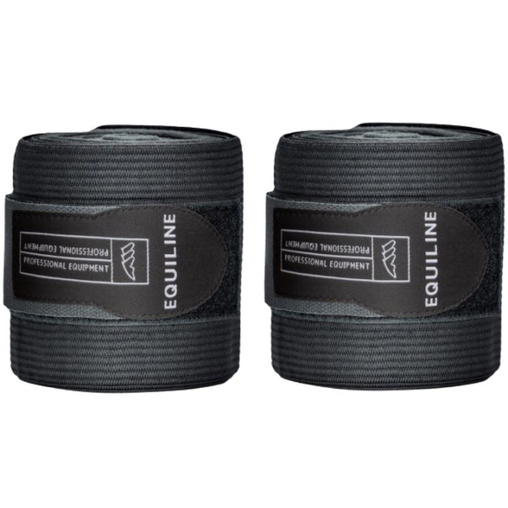 Work Bandage Elastic/Fleece 2-pack Black in the group Horse Tack / Leg Protection / Bandages at Equinest (7010063)