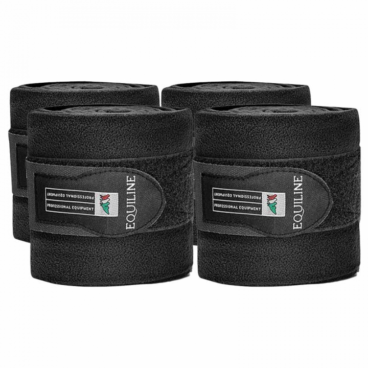 Fleece Bandages Polo Black in the group Horse Tack / Leg Protection / Bandages at Equinest (7014000-2)