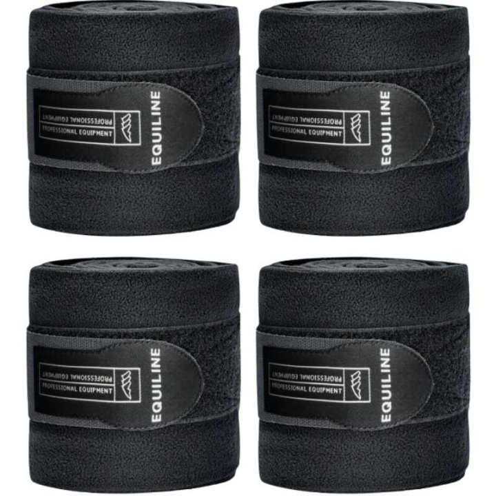 Fleece Bandages Polo Black in the group Horse Tack / Leg Protection / Bandages at Equinest (7014000-2)