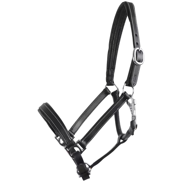 Leather Halter Scandi Black in the group Horse Tack / Halters / Leather Halters at Equinest (712013_S_r)