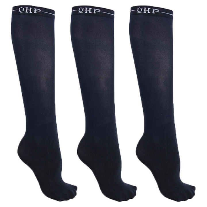  Competition Socks Color 3-Pack Navy Blue in the group Equestrian Clothing / Riding Socks at Equinest (7132NA)