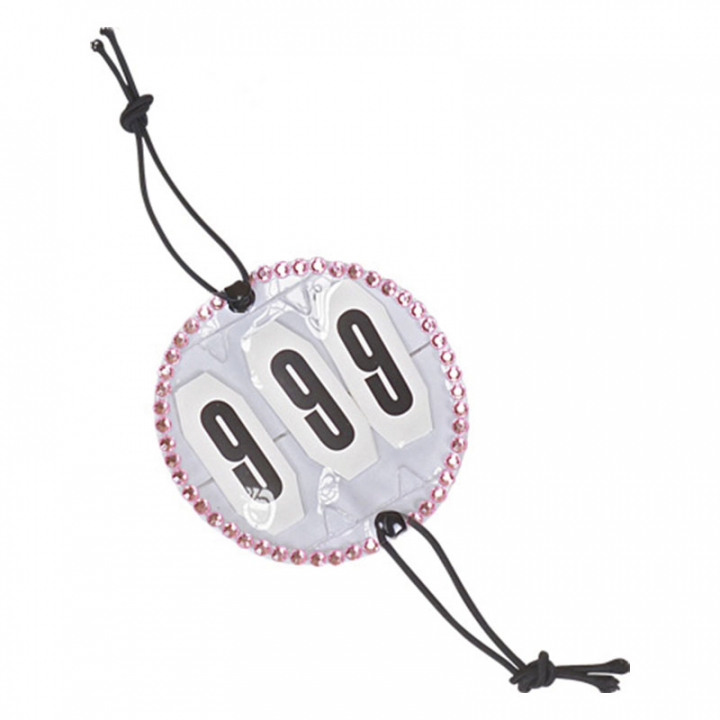 Crystal Number Tag HG Pink in the group Horse Tack / Horse Tack Accessories / Competition Numbers at Equinest (71995PI)