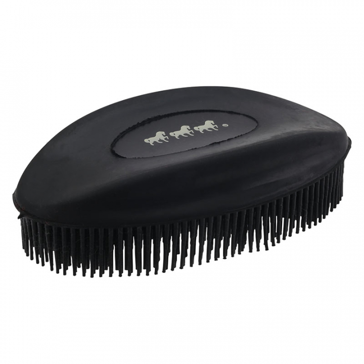 Rubber Brush HG Black in the group Grooming & Health Care / Horse Brushes / Body Brushes at Equinest (72077BA)