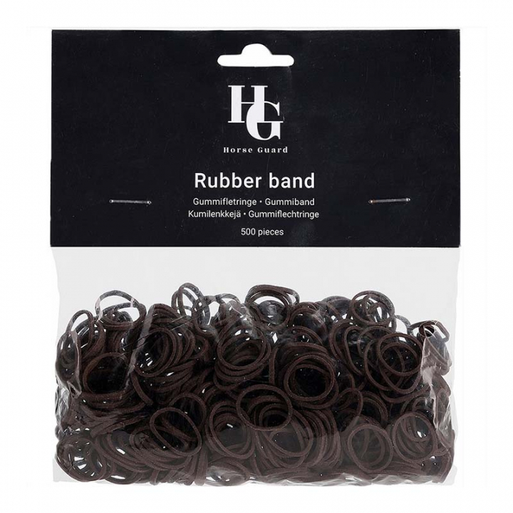 Rubber Bands 500pcs HG Brown in the group Grooming & Health Care / Plaiting Bands & Mane Bows at Equinest (72141BR)
