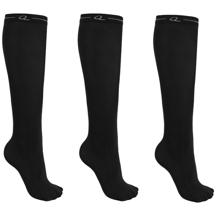 Riding Socks Show 3-pack Black in the group Equestrian Clothing / Riding Socks at Equinest (7328ZW3538BA_r)