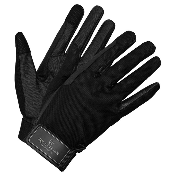 Riding Gloves ES Summer Black Edition in the group Equestrian Clothing / Riding Gloves & Yard Gloves at Equinest (734020643349BA_r)