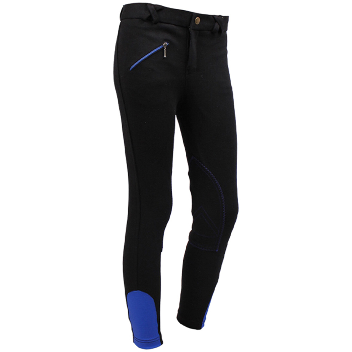 Riding Breeches Child/Junior Basic Black in the group Equestrian Clothing / Riding Breeches & Riding Tights / Breeches at Equinest (8047ZW98BA_r)