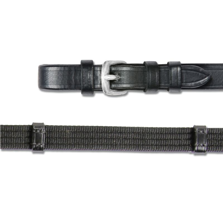 Web Reins Cord Black in the group Horse Tack / Reins / Webbed Reins at Equinest (809801POBA_r)
