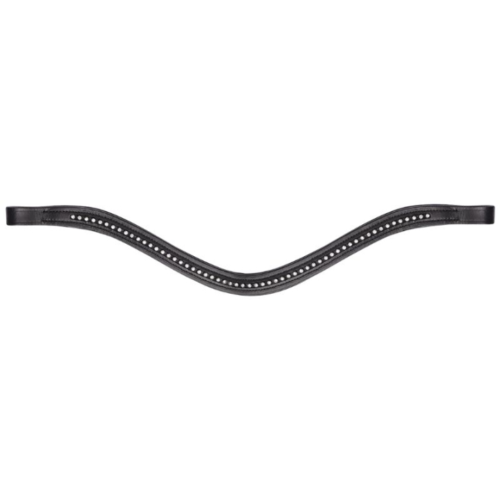 Browband Diamond Curved Black/Silver  in the group Horse Tack / Bridles & Browbands / Browbands at Equinest (8141301PBASI_r)