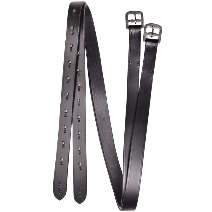 Stirrup Leathers Basic Leather Black in the group Horse Tack / Stirrup Leathers at Equinest (81417011BA_r)