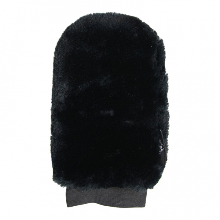 Grooming Glove Sheepskin Black in the group Grooming & Health Care / Horse Brushes / Grooming Gloves at Equinest (82136_R)