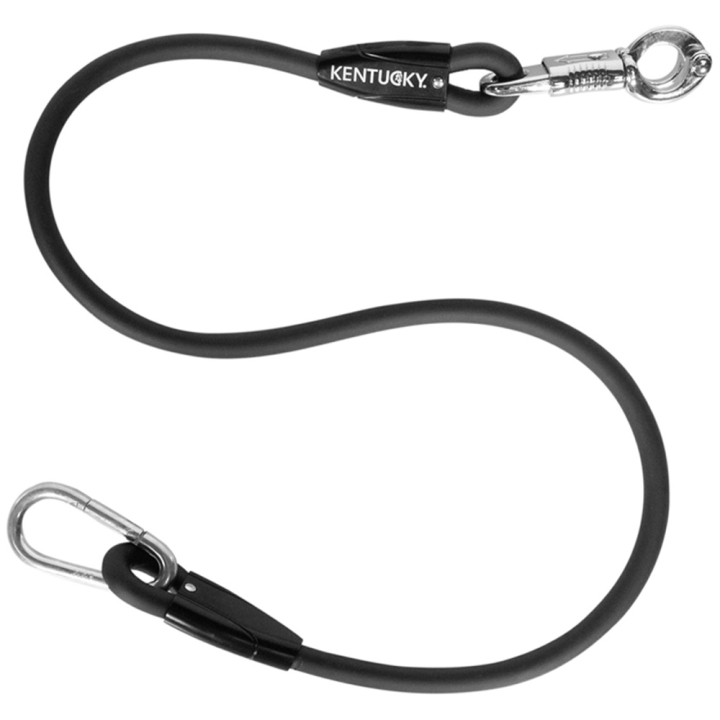 Tie Rope Box Lead & Cross Silicone Black in the group Horse Tack / Lead Ropes & Trailer Ties / Trailer Ties & Bungee at Equinest (821580155BA_r)