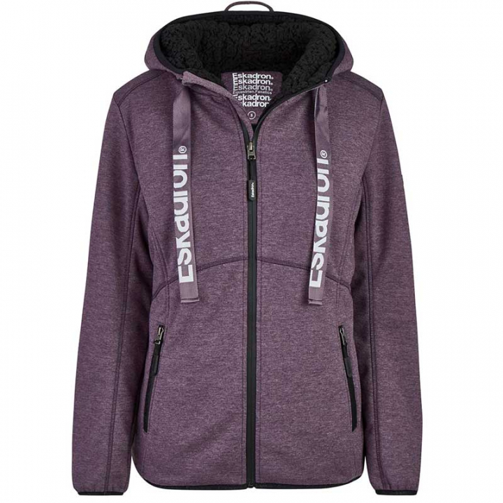 Hoodie Zip Ruby Deepberry in the group Equestrian Clothing / Sweaters & Hoodies at Equinest (822684130Li_r)