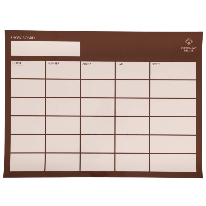  Show Board Magnetic Brown in the group Stable & Paddock / Stable Supplies & Yard Equipment / Other Stable Supplies at Equinest (82270053BR)