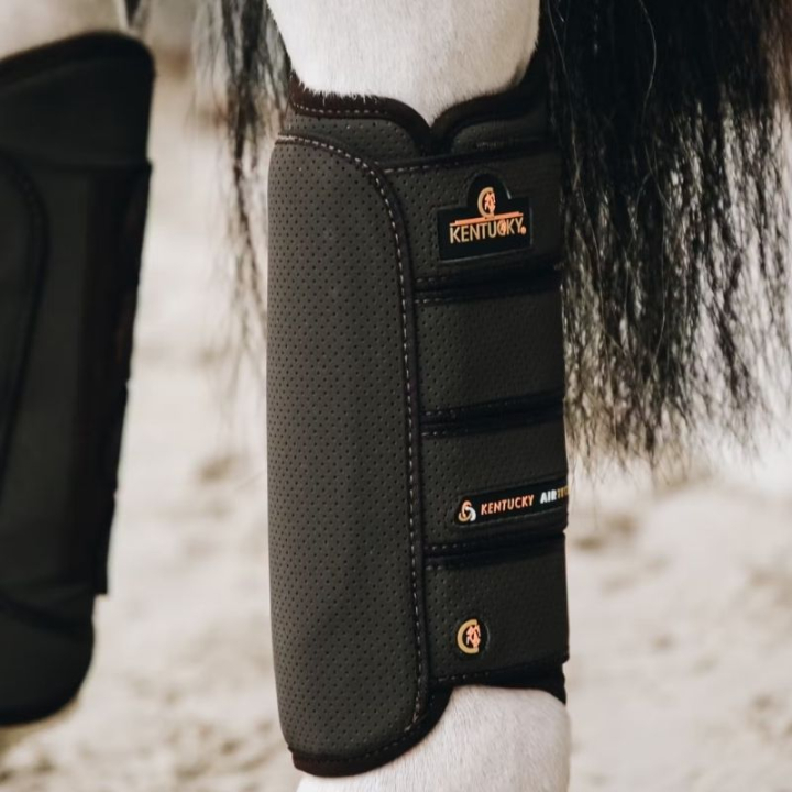 Leg Protection Eventing Air Tech Hind Brown in the group Horse Tack / Leg Protection / Fetlock Boots at Equinest (8420305FBR_r)