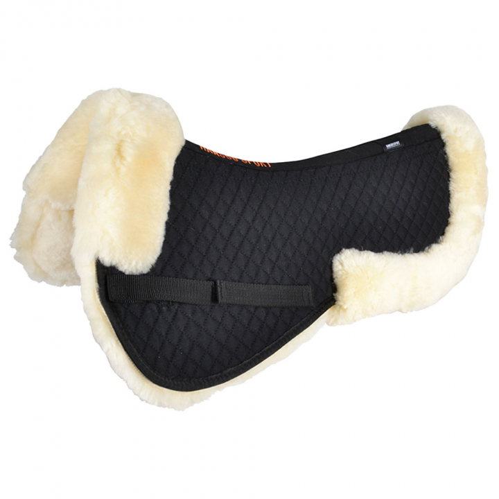 Half Pad Sheepskin Black/Creme in the group Horse Tack / Pads / Half Pads & Correction Pads at Equinest (844231BA)