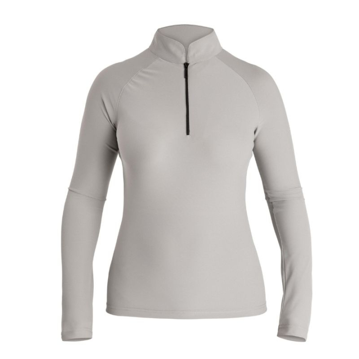 Riding Shirt Mika Long Sleeve Grey in the group Equestrian Clothing / Sweaters & Hoodies at Equinest (856913GR_r)