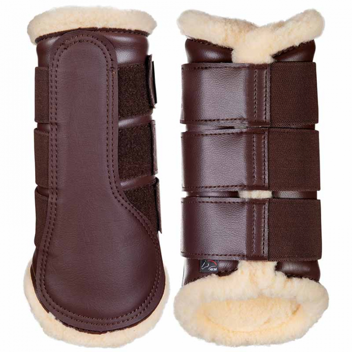 Brushing Boots with Fleece Comfort Dark Brown in the group Horse Tack / Leg Protection / Brushing Boots & Dressage Boots at Equinest (85851Br_r)