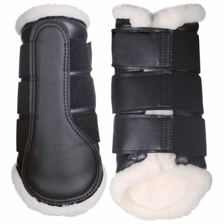 Brushing Boots with Fleece Comfort Black in the group Horse Tack / Leg Protection / Brushing Boots & Dressage Boots at Equinest (85851Sv_r)