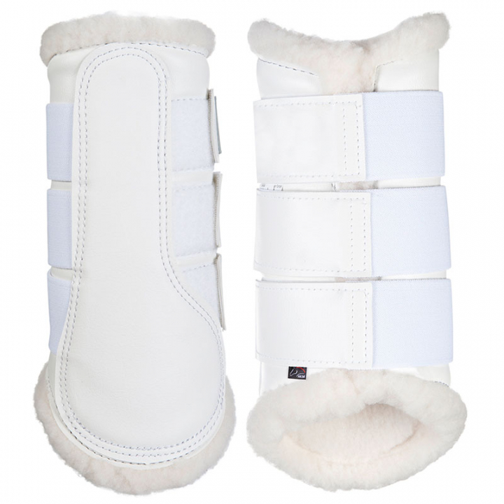 Brushing Boots with Fleece Comfort White in the group Horse Tack / Leg Protection / Brushing Boots & Dressage Boots at Equinest (85851Vi_r)