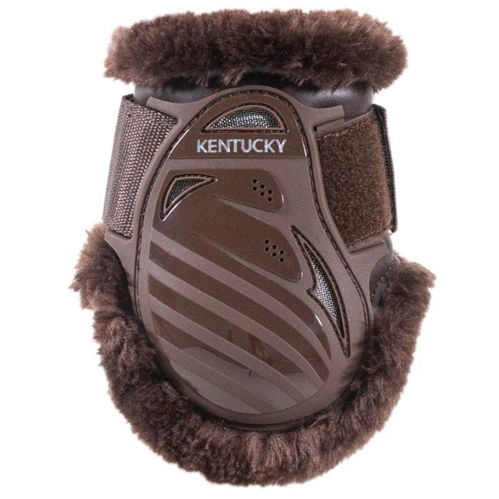 Fetlock Boots Young Vegan Sheepskin Brown/Brown in the group Horse Tack / Leg Protection / Fetlock Boots at Equinest (88205BRBR_r)