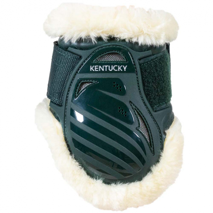Fetlock Boots Young Vegan Sheepskin Dark Green in the group Horse Tack / Leg Protection / Fetlock Boots at Equinest (88205DGN_r)