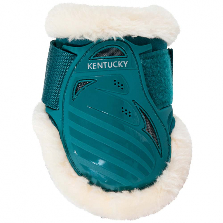 Fetlock Boots Young Vegan Sheepskin Emerald Green in the group Horse Tack / Leg Protection / Fetlock Boots at Equinest (88205SGN_r)
