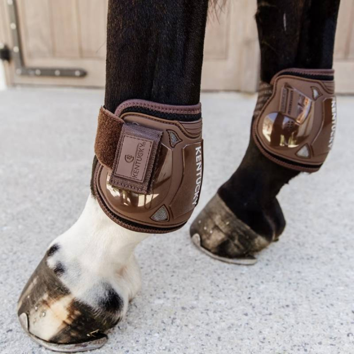 Fetlock Boots Moon Air Velcro Brown in the group Horse Tack / Leg Protection / Fetlock Boots at Equinest (8820605MBR_r)