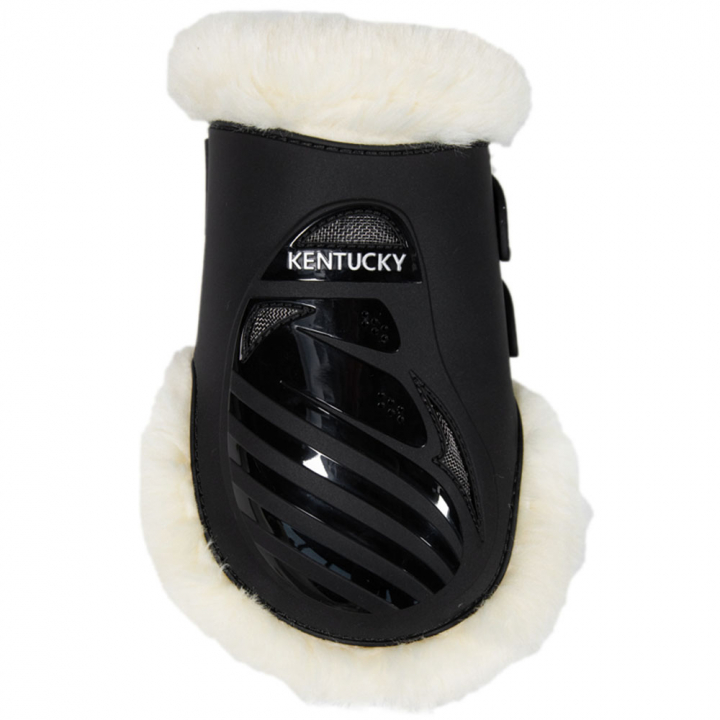 Fetlock Boots Elastic Vegan Sheepskin Black in the group Horse Tack / Leg Protection / Fetlock Boots at Equinest (8820801MBA_r)