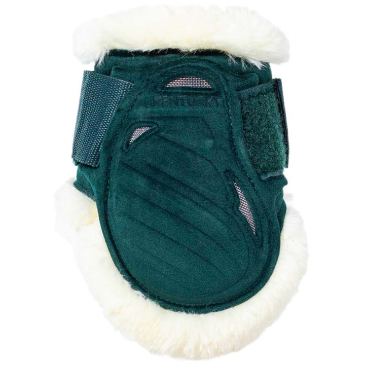 Fetlock Boots Young Vegan Sheepskin Velvet Dark Green in the group Horse Tack / Leg Protection / Fetlock Boots at Equinest (88210DGN_r)