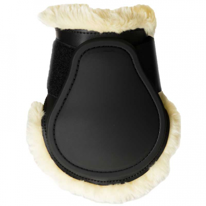 Young Horse Sheepskin Fetlock Boots Black in the group Horse Tack / Leg Protection / Fetlock Boots at Equinest (88292Sv_r)