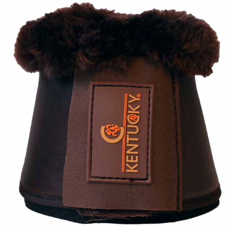 Boots Synthetic Leather Sheepskin Brown in the group Horse Tack / Leg Protection / Bell Boots at Equinest (88295Br_r)