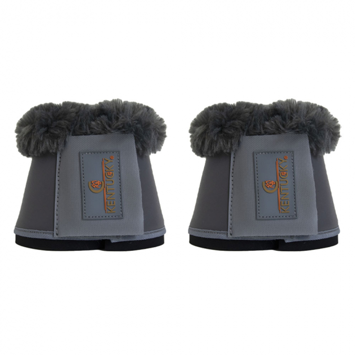 Bell Boots Sheepskin Leather Grey in the group Horse Tack / Leg Protection / Bell Boots at Equinest (88295GR_r)