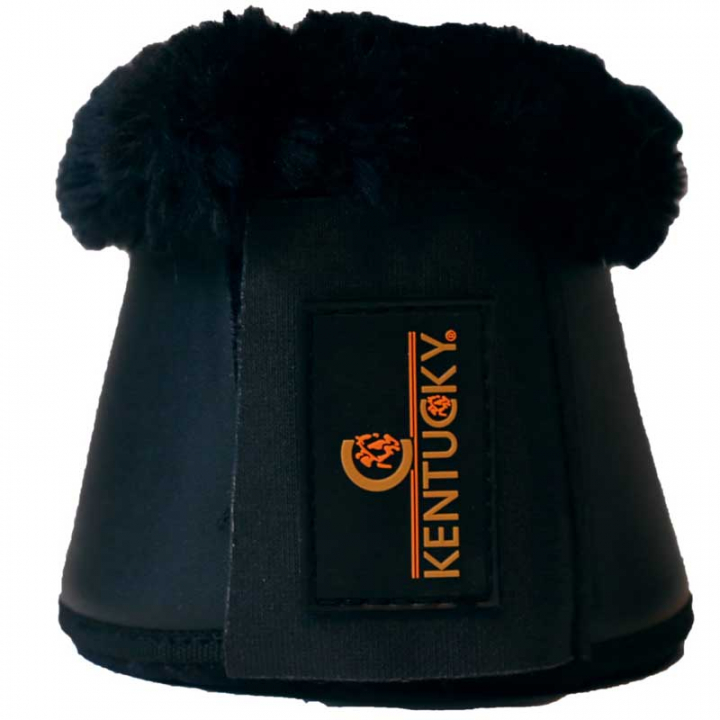 Boots Synthetic Leather Sheepskin Black in the group Horse Tack / Leg Protection / Bell Boots at Equinest (88295Sv_r)