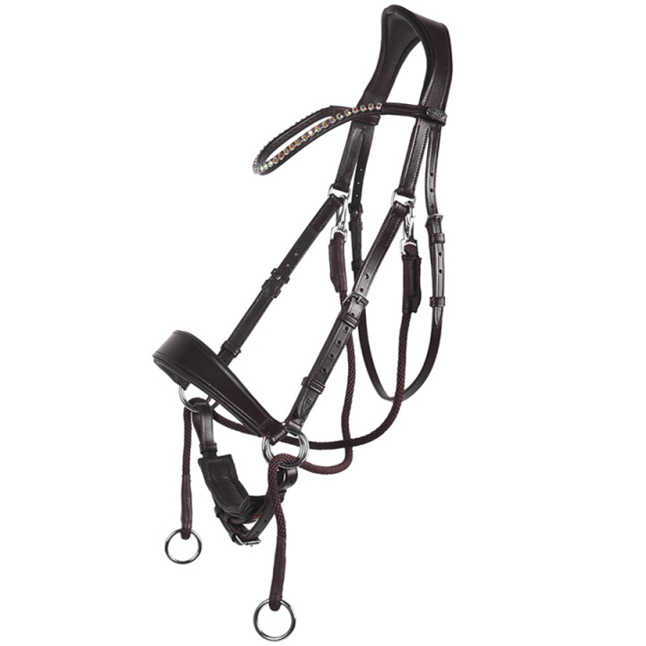 Bitless Bridle Sunna Brown in the group Horse Tack / Bridles & Browbands / Hackamores & Bitless Bridles at Equinest (9074BR3BR_r)