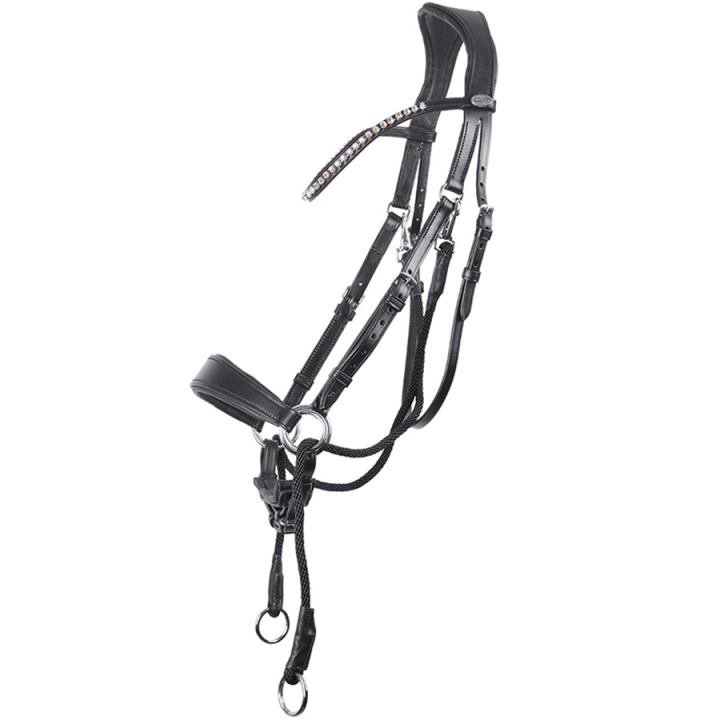 Bitless Bridle Sunna Black in the group Horse Tack / Bridles & Browbands / Hackamores & Bitless Bridles at Equinest (9074ZW3BA_r)