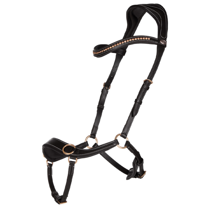 Bitless Bridle Anatomical Black in the group Horse Tack / Bridles & Browbands / Hackamores & Bitless Bridles at Equinest (9089BA)