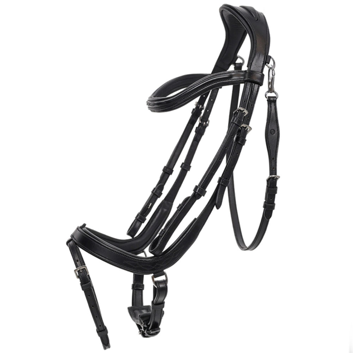 Anatomical Bridle Salerno Black in the group Horse Tack / Bridles & Browbands / Bridles at Equinest (9106ZW3BA_r)