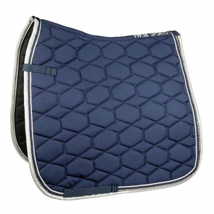 Dressage Saddle Pad Crystal Fashion Navy 0Blue in the group Horse Tack / Saddle Pads / Dressage Saddle Pad at Equinest (91521DrMa_r)