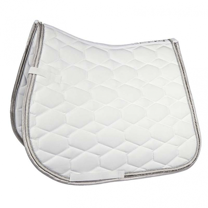 Dressage Saddle Pad Crystal Fashion White in the group Horse Tack / Saddle Pads / Dressage Saddle Pad at Equinest (91521DrVi_r)