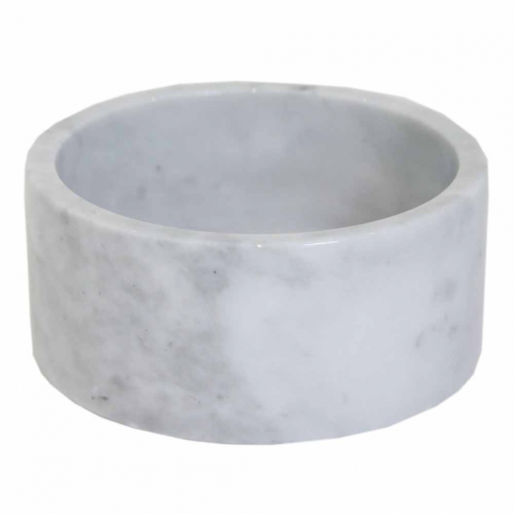 Dog Food Bowl Marble White in the group Dog / Dog Bowls at Equinest (92101Vi_r)