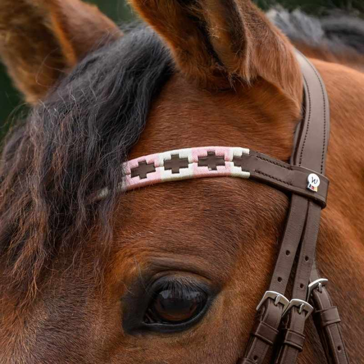 Browband Polo X-Line Light Pink in the group Horse Tack / Bridles & Browbands / Browbands at Equinest (9589431VBPI_r)